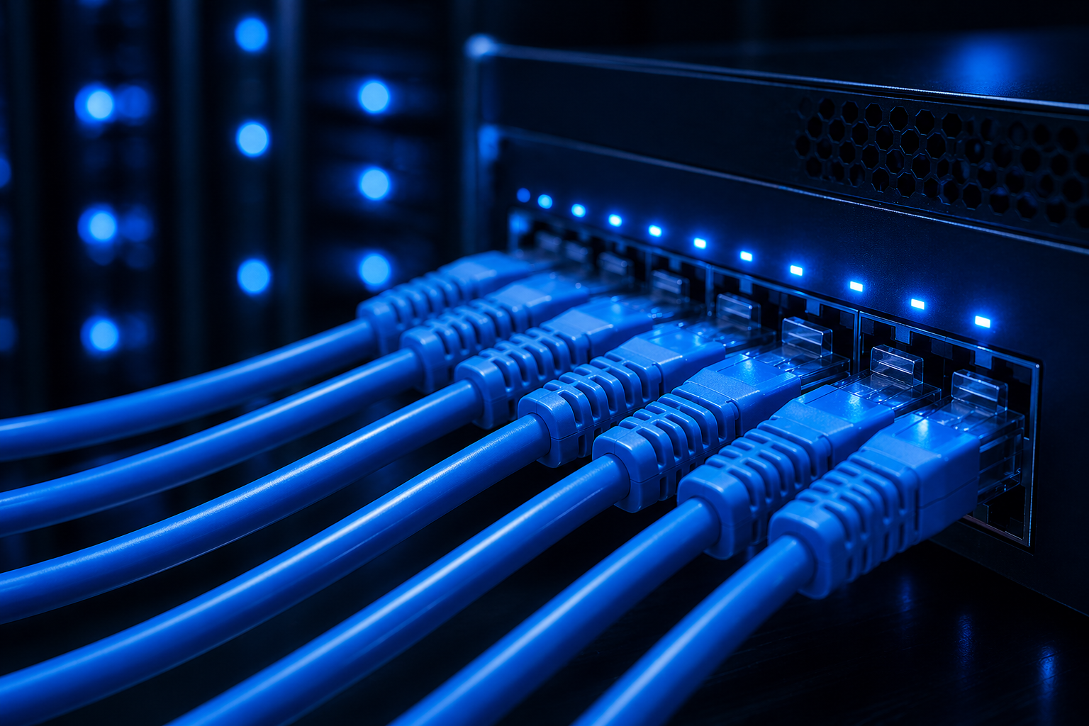 Enterprise network cabling and switching